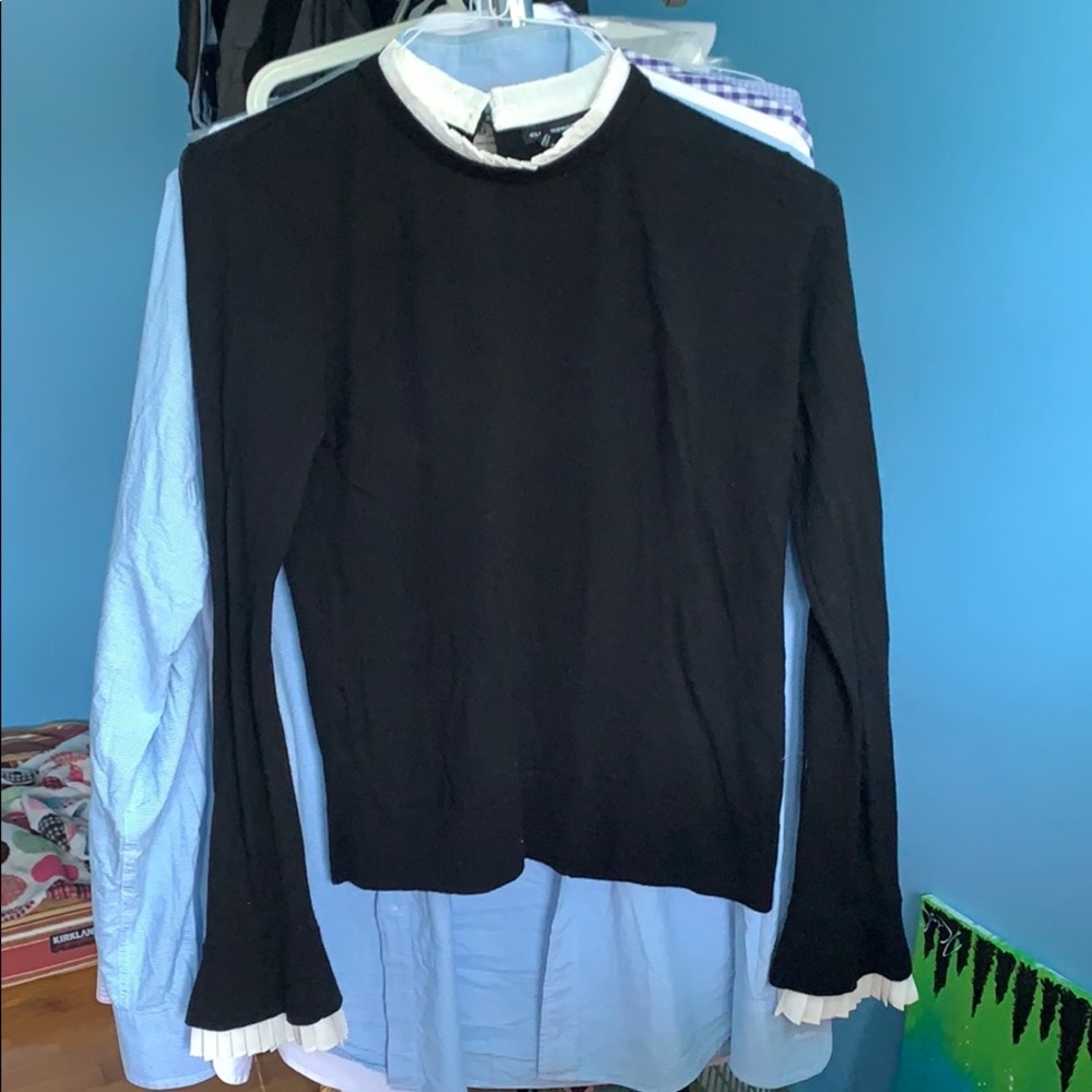 Club Monaco Black Thin Sweater